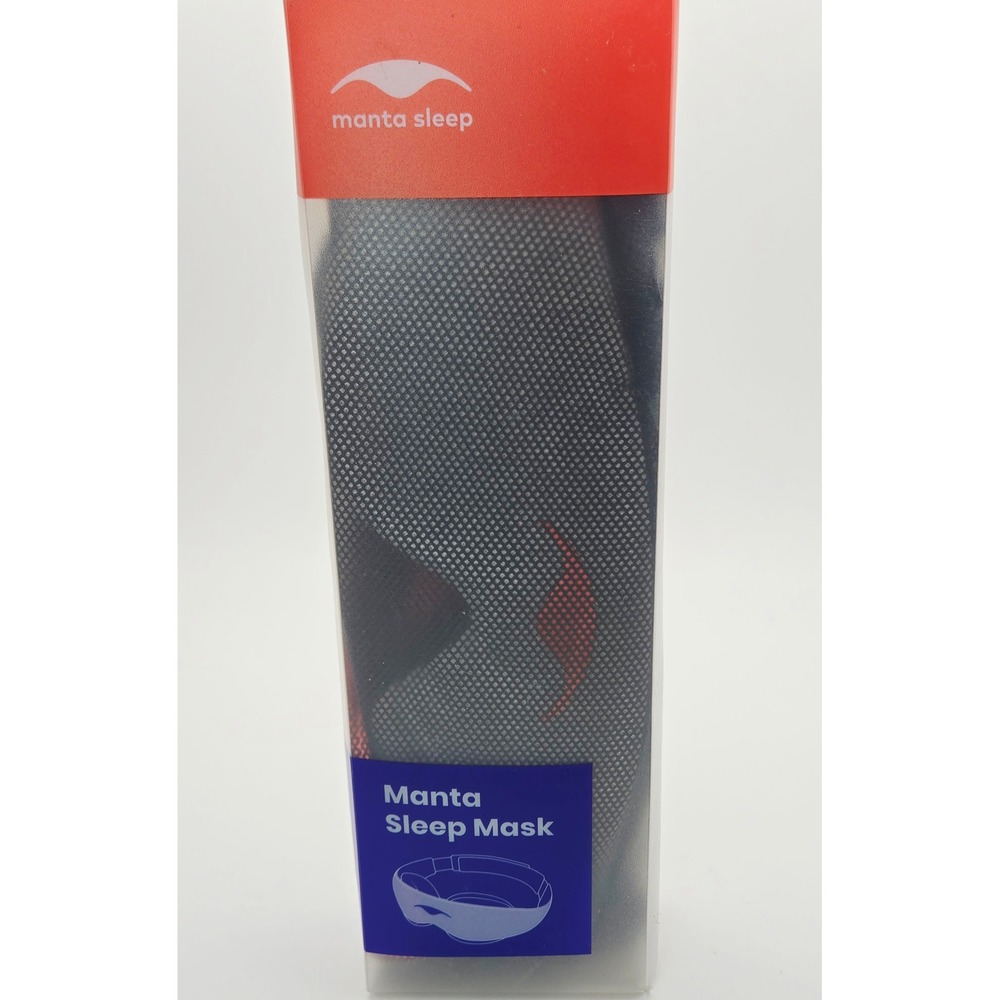 Manta Sleep Mask 100% Blackout Zero Eye Pressure Adjustable w/Mesh Bag- Earplugs